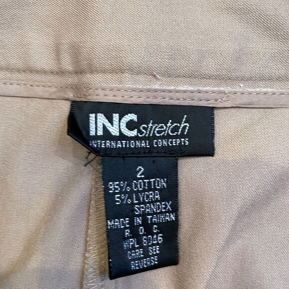 I.N.C. Tan stretch pants - size 2 - Picture 5 of 5